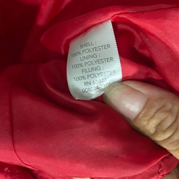 Christopher & Banks red quilted zipper up vest  size small - Picture 6 of 8